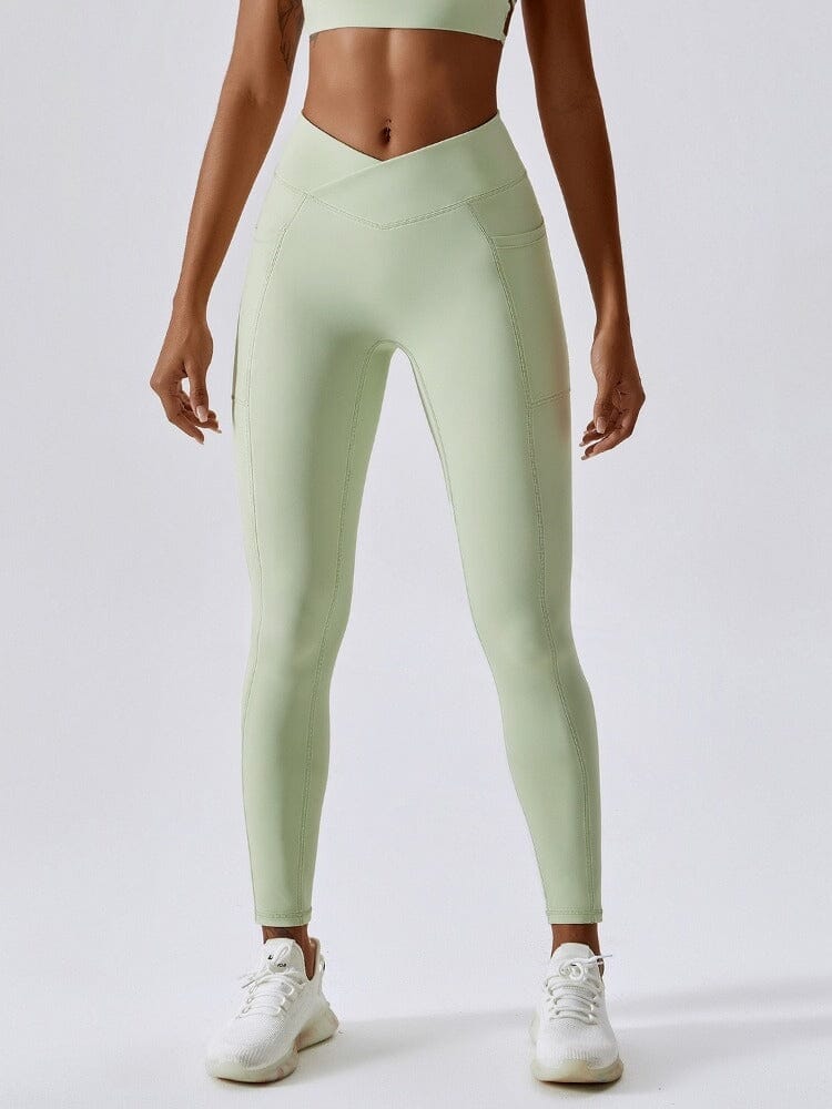 Legging Sport Ceinture V Push Up Poches helankezatrening.com sa Vert