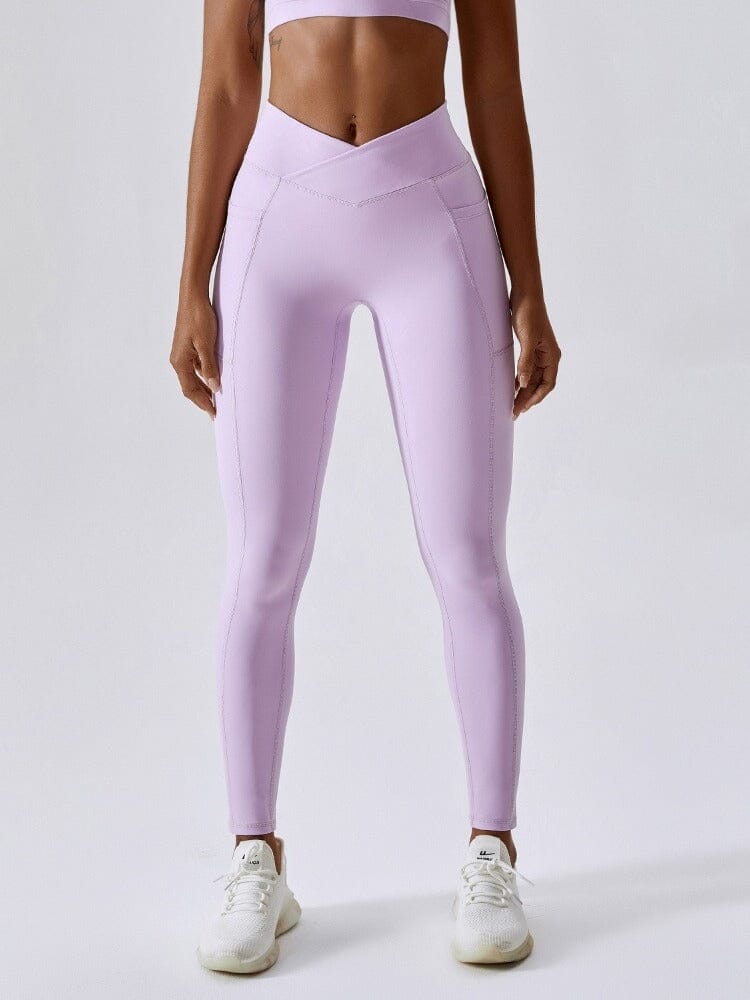 Legging Sport Ceinture V Push Up Poches helankezatrening.com sa Violet