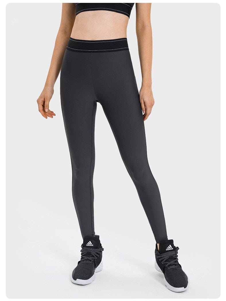 Legging Sport Compression - OlyFit Leggings helankezatrening.com XS Gris foncé