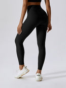 Legging Sport Côtelé Taille Croisée - Melissa Leggings helankezatrening.com sa Noir