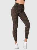 Legging Sport Effet Amincissant Sans Couture (Push Up) Leggings helankezatrening.com sa Marron