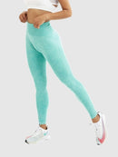 Legging Sport Fitness Push Up Leggings helankezatrening.com sa Vert caraïbe