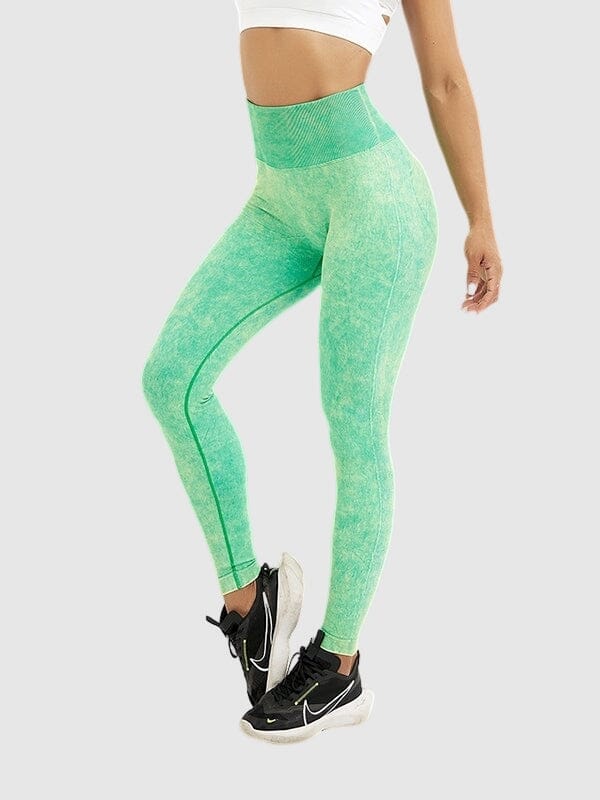 Legging Sport Fitness Push Up Leggings helankezatrening.com sa Vert pastel