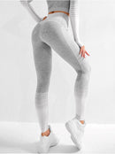 Legging Sport Fitness Sans Couture Leggings helankezatrening.com : Legging Femme | Vêtements de Sport sa Gris