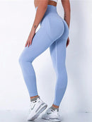 Legging Sport Gainant Push Up Leggings helankezatrening.com : Legging Femme | Vêtements de Sport sa Bleu