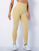 Legging Sport Gainant Push Up Leggings helankezatrening.com : Legging Femme | Vêtements de Sport sa Jaune clair