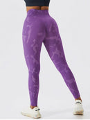 Legging Sport Imprimé Sans Couture helankezatrening.com sa Violet