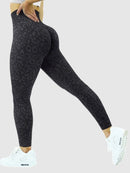 Legging Sport Léopard Push Up Sans Couture Leggings helankezatrening.com sa Noir