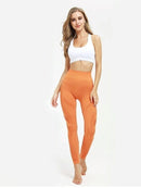 Legging Sport Maille Sans Couture Leggings helankezatrening.com : Legging Femme | Vêtements de Sport sa Orange