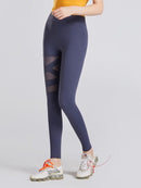 Legging Sport Maille Transparente Leggings helankezatrening.com sa Bleu