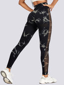 Legging Sport Motif Imprimé Maille Sans Couture (Push Up) Leggings helankezatrening.com sa