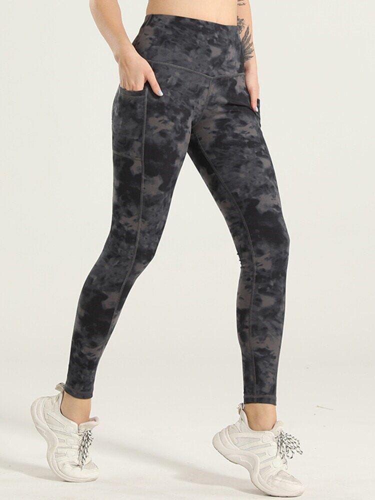 Legging Sport Poches Imprimé Leggings helankezatrening.com : Legging Femme | Vêtements de Sport sa Noir