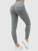 Legging Sport Push Up Poches Arrières Leggings helankezatrening.com : Legging Femme | Vêtements de Sport sa Bleu grisé