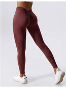 Legging Sport Push Up Taille Basse V Leggings helankezatrening.com sa Bordeaux