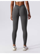 Legging Sport Push Up Taille Basse V Leggings helankezatrening.com sa Gris