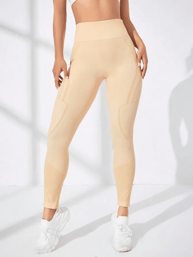 Legging Sport Sans Couture - Anaëlle Leggings helankezatrening.com sa Beige