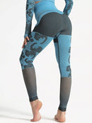 Legging Sport Taille Extra Haute Camouflage helankezatrening.com : Legging Femme | Vêtements de Sport sa Bleu