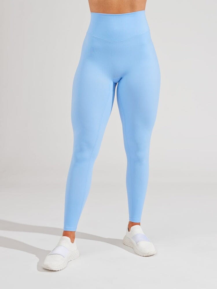 Legging Sport Ventre Plat Taille Haute - Buffbunny Leggings helankezatrening.com XXS Bleu ciel