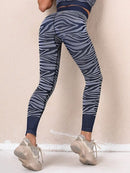 Legging Sport Zébré Sans Couture Leggings helankezatrening.com : Legging Femme | Vêtements de Sport sa Bleu