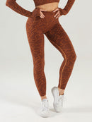 Legging Taille Haute Sans Couture Sport - Esperanza helankezatrening.com sa Marron