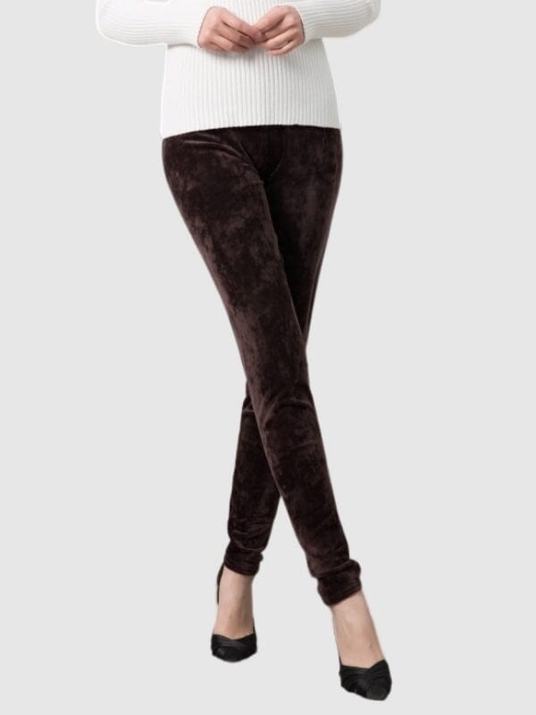 Legging Velours Leggings helankezatrening.com : Legging Femme | Vêtements de Sport sa Marron