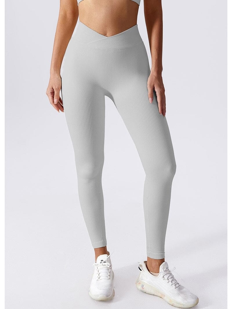 Legging Ventre plat Galbant Sans Couture Leggings helankezatrening.com sa Gris