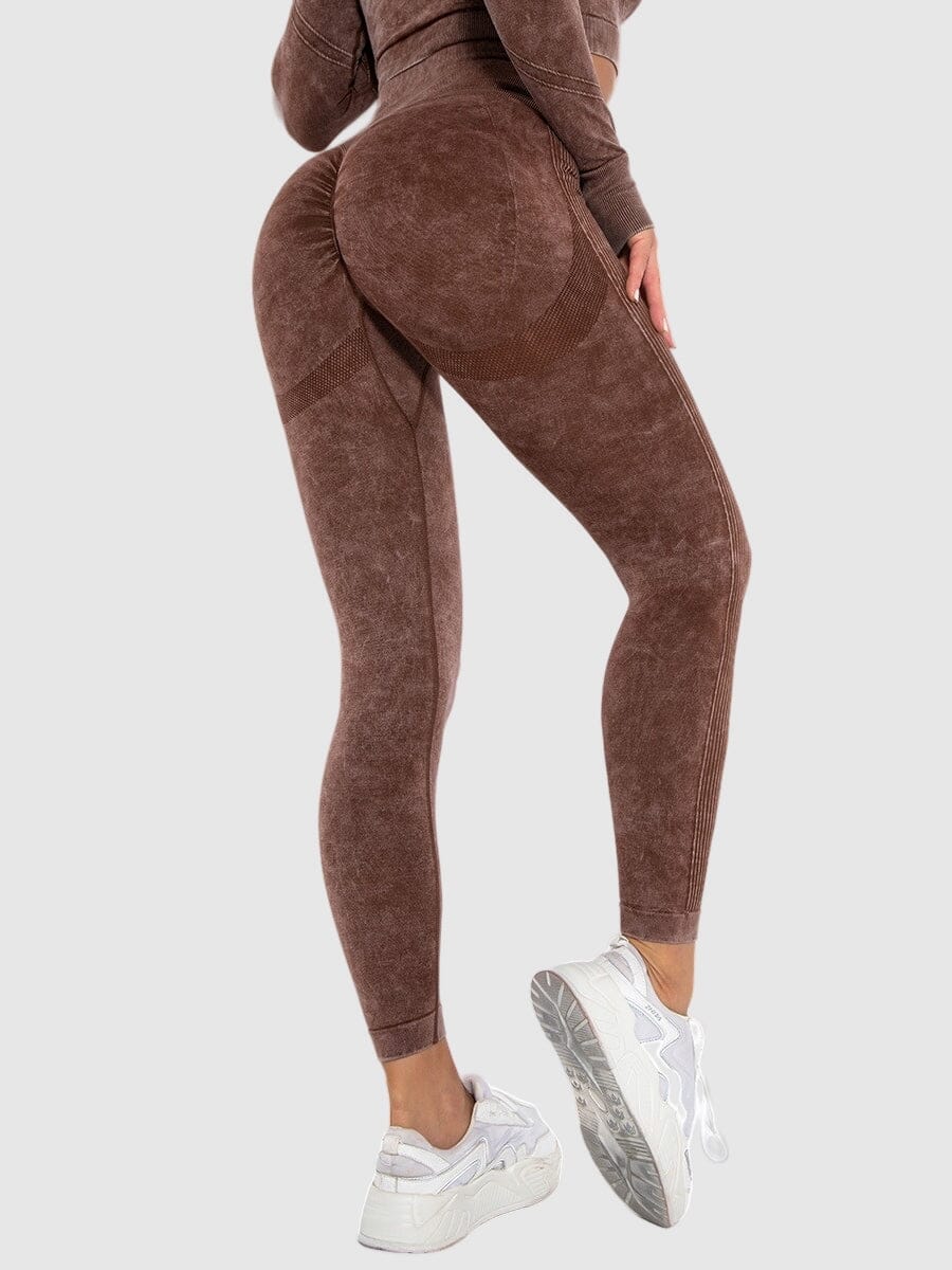 Legging Ventre Plat Push Up Sport helankezatrening.com sa Marron