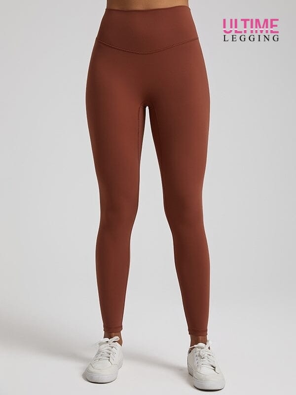 Legging Ventre Plat Taille Haute - Ultime-Legging Leggings Ultime-Legging sa Marron