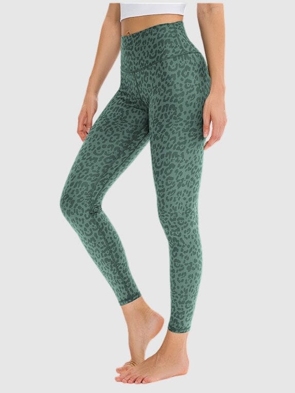 Legging Yoga Léopard helankezatrening.com sa Vert