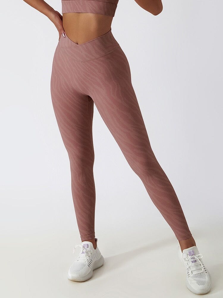 Legging Zèbre Imprimé Sans Couture Leggings helankezatrening.com sa Rose