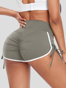 Mini Short Fitness Push Up Shorts helankezatrening.com sa Gris