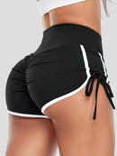 Mini Short Fitness Push Up Shorts helankezatrening.com sa Noir