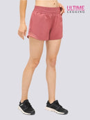 Short Avec Poche Zippée - Ultime-Legging Shorts helankezatrening.com XS Rose foncé