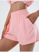 Short Coupe Large 2 en 1 Shorts helankezatrening.com XS Rose