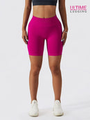 Short Cycliste Push Up Taille Haute Shorts helankezatrening.com sa Fuchsia
