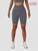 Short Cycliste Push Up Taille Haute Shorts helankezatrening.com sa Gris foncé