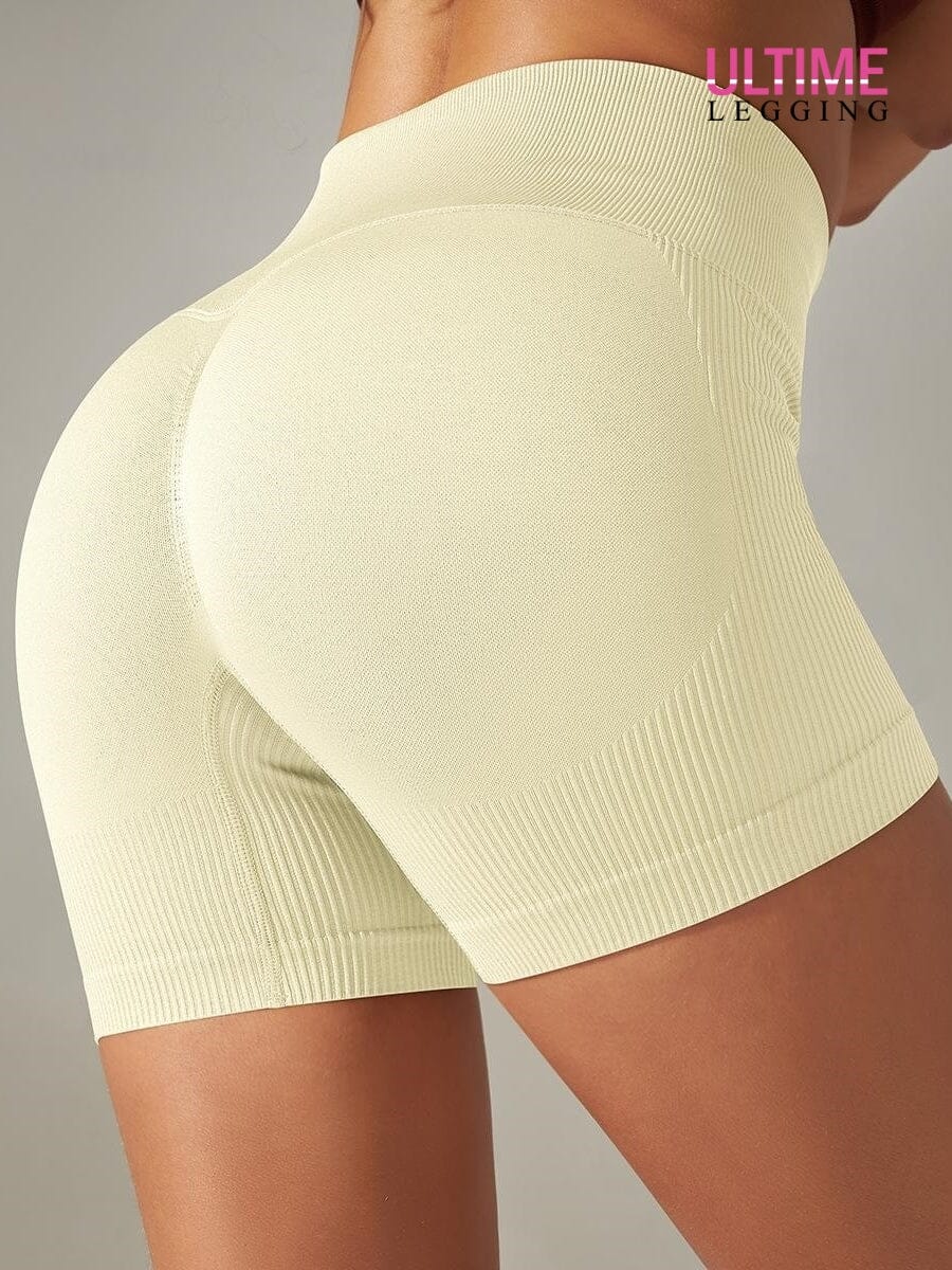 Short Gym Push Up - Ultime-Legging Shorts helankezatrening.com sa Beige