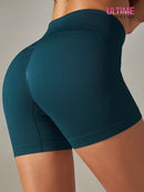 Short Gym Push Up - Ultime-Legging Shorts helankezatrening.com sa Bleu nuit