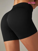 Short Gym Push Up - Ultime-Legging Shorts helankezatrening.com sa Noir