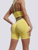 Short Moulant Push Up Shorts helankezatrening.com sa Jaune