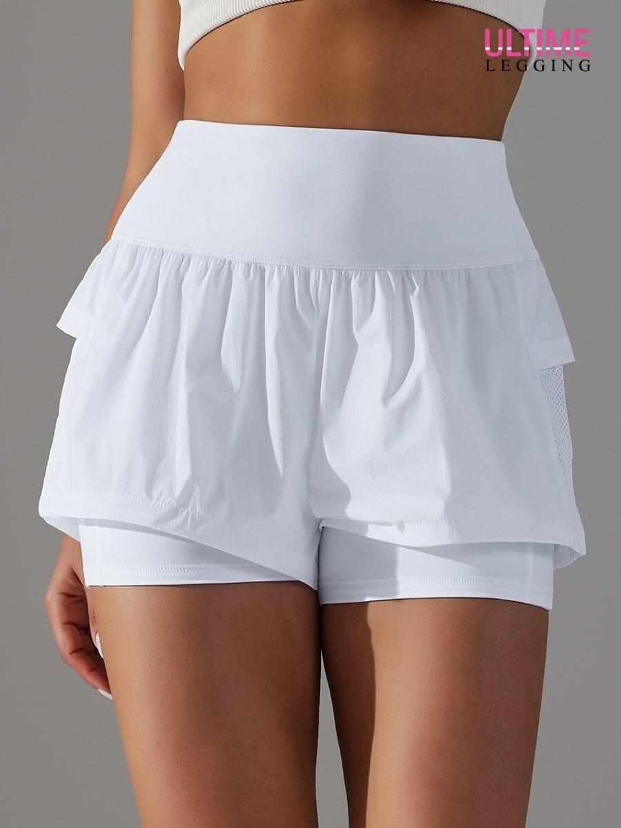 Short Running Poche - Ultime-Legging Shorts helankezatrening.com XS Blanc