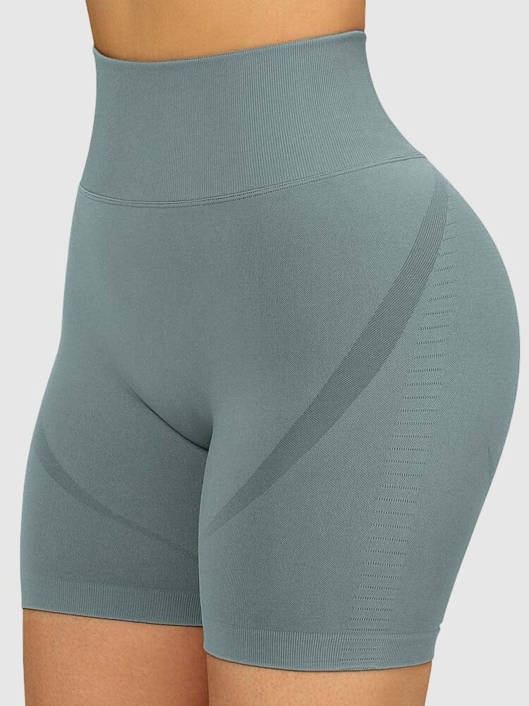 Short Sport Amincissant Push Up Shorts helankezatrening.com sa Vert grisé