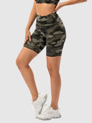 Short Sport Camouflage Taille Haute Shorts helankezatrening.com : Legging Femme | Vêtements de Sport sa Camouflage