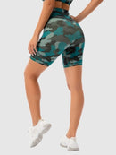 Short Sport Camouflage Taille Haute Shorts helankezatrening.com : Legging Femme | Vêtements de Sport sa Turquoise