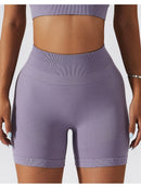 Short Sport Court Taille Haute (Sans Couture) Shorts helankezatrening.com sa Violet