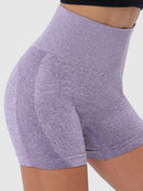 Short Sport Fitness Taille Haute Sans Couture Shorts helankezatrening.com sa Violet