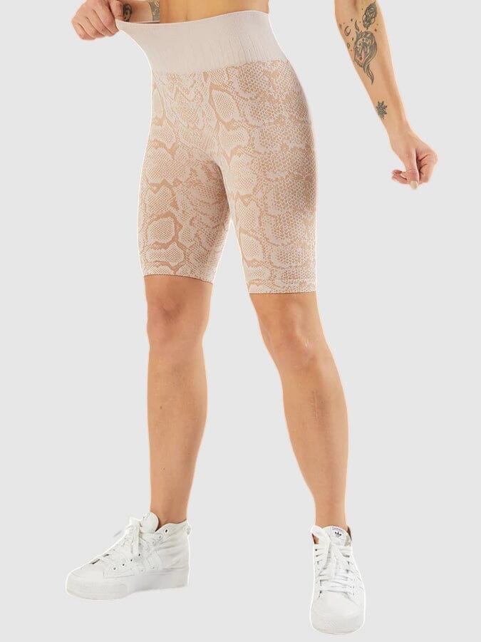 Short Sport Imprimé Serpent helankezatrening.com sa Beige