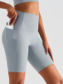 Short Sport Long Poche Shorts helankezatrening.com : Legging Femme | Vêtements de Sport sa Bleu grisé