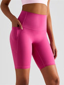 Short Sport Long Poche Shorts helankezatrening.com : Legging Femme | Vêtements de Sport sa Rose