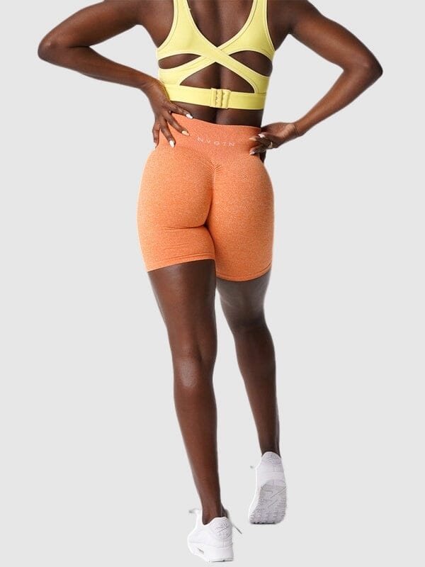 Short Sport Moulant Sans Couture Shorts helankezatrening.com XS Orange